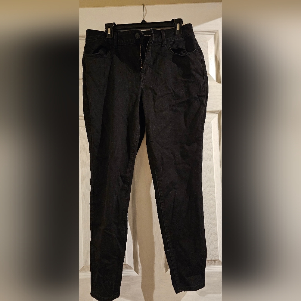 Maurcies jeans leggings black size L short